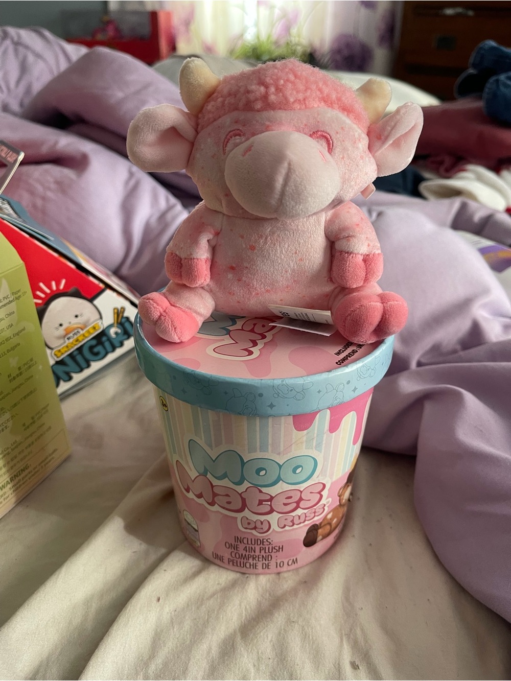 Moo Mates plush pink cow by Russ